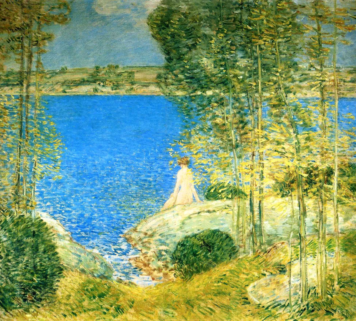 The Bather by Childe Hassam