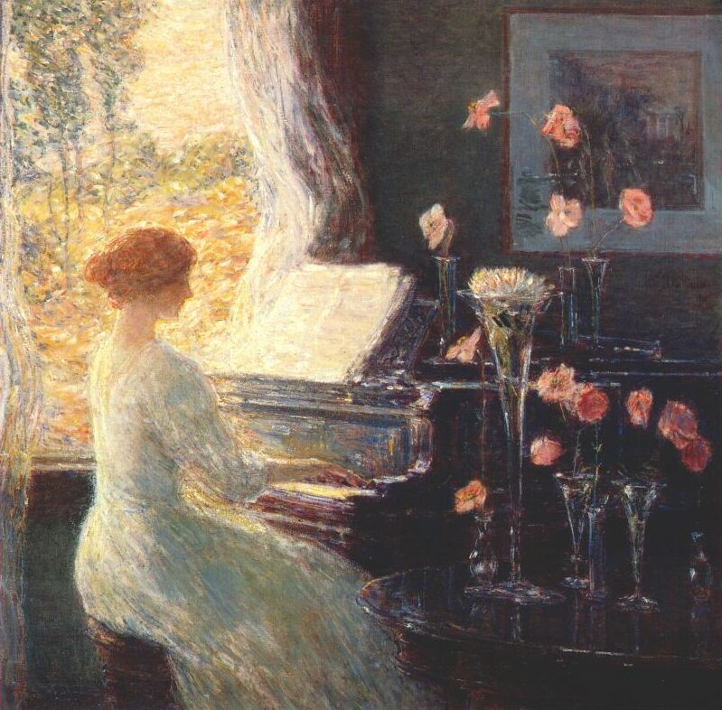 The Sonata by Childe Hassam