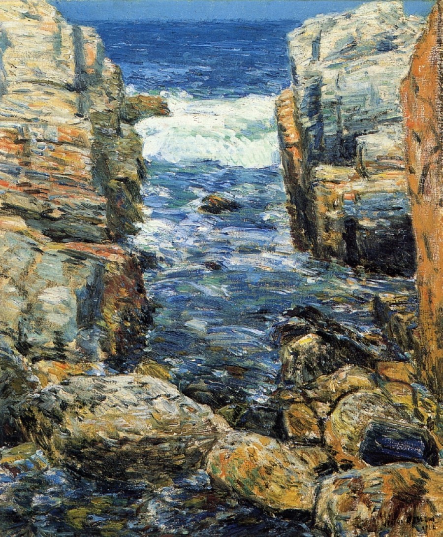 The South Gorge, Appledore, Isles of Shoals by Childe Hassam