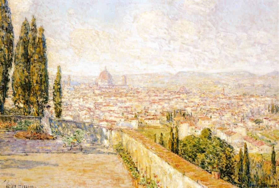 View of Florence from San Miniato by Childe Hassam