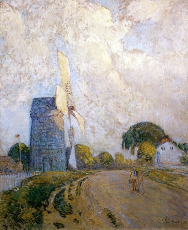 Windmill at Sundown, East Hampton by Childe Hassam