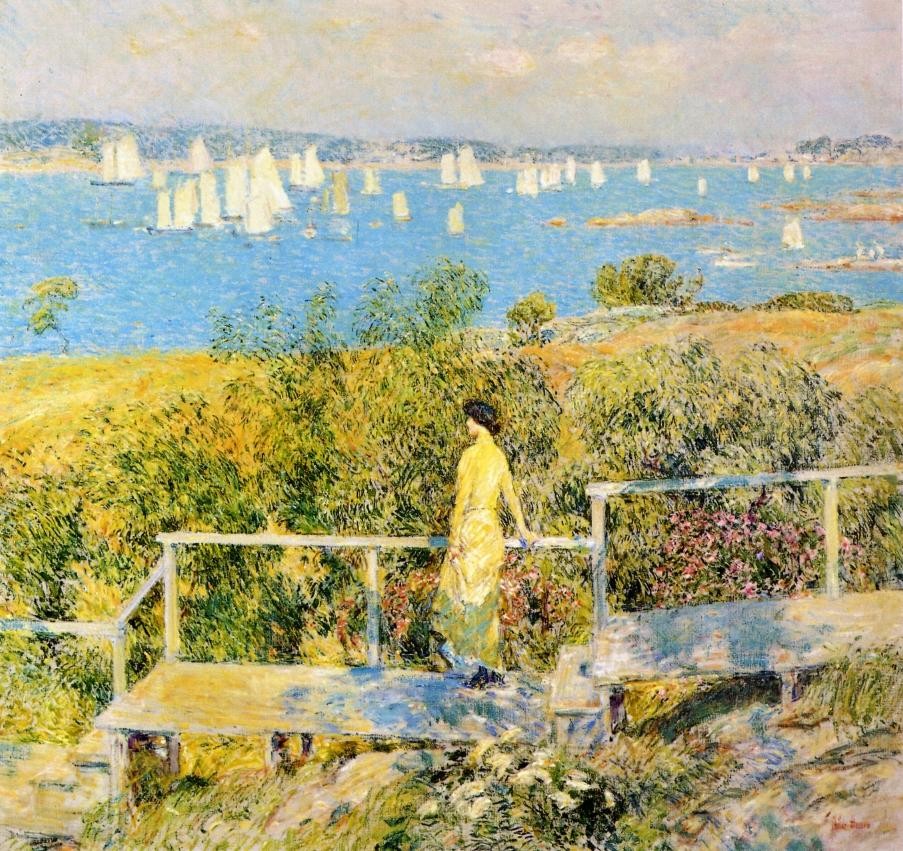 Yachts, Gloucester by Childe Hassam
