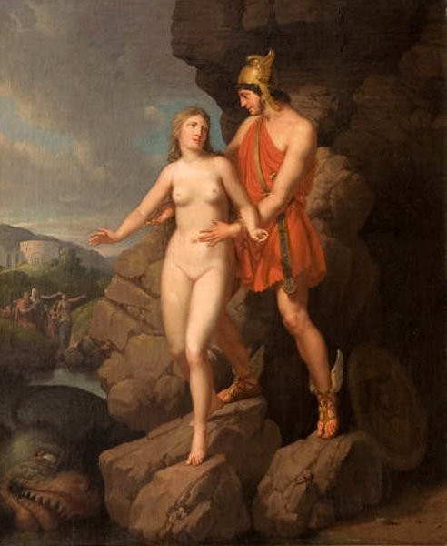 Perseus Delivering Andromeda by Christoffer Wilhelm Eckersberg