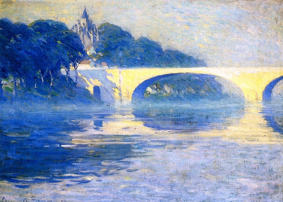 Early Morning Mist, Pont-de-l'Arche by Clarence Gagnon