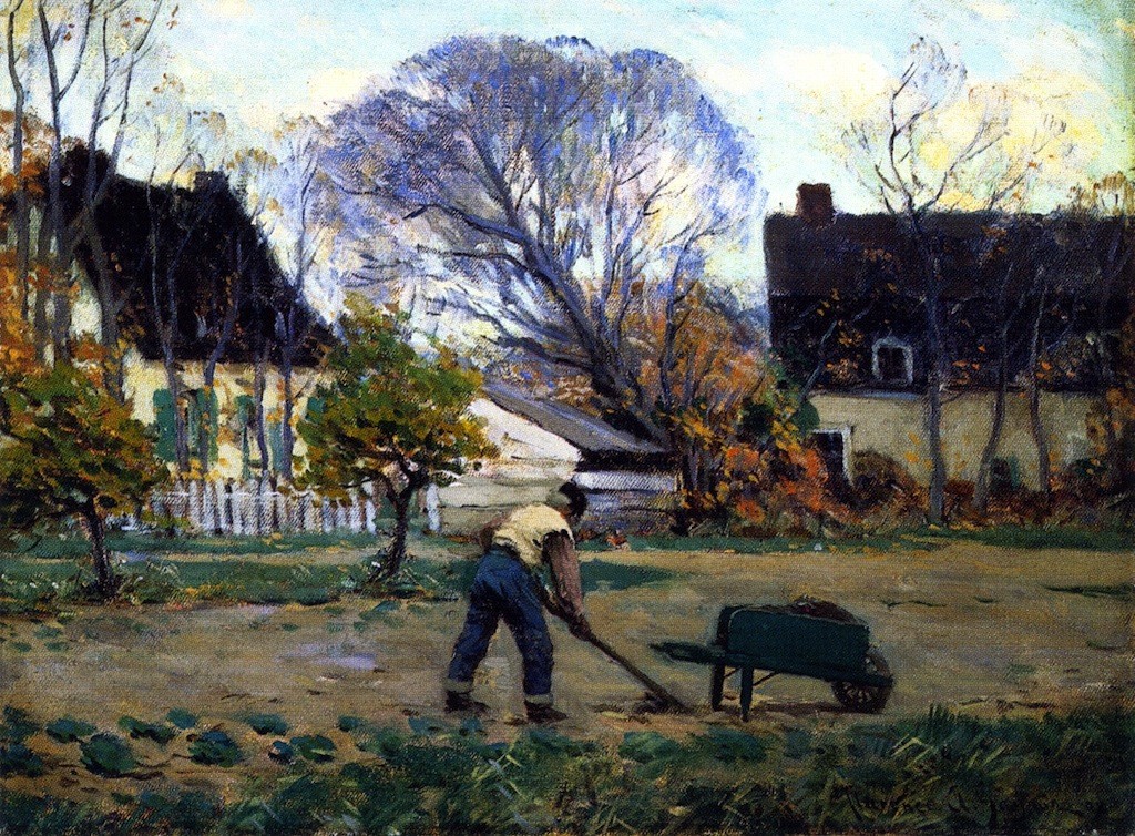 Fall Scene, Baie-Saint-Paul by Clarence Gagnon