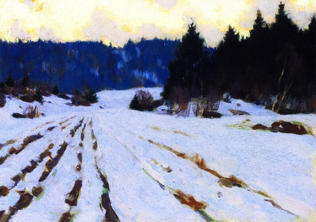 Furrows on the Snow by Clarence Gagnon