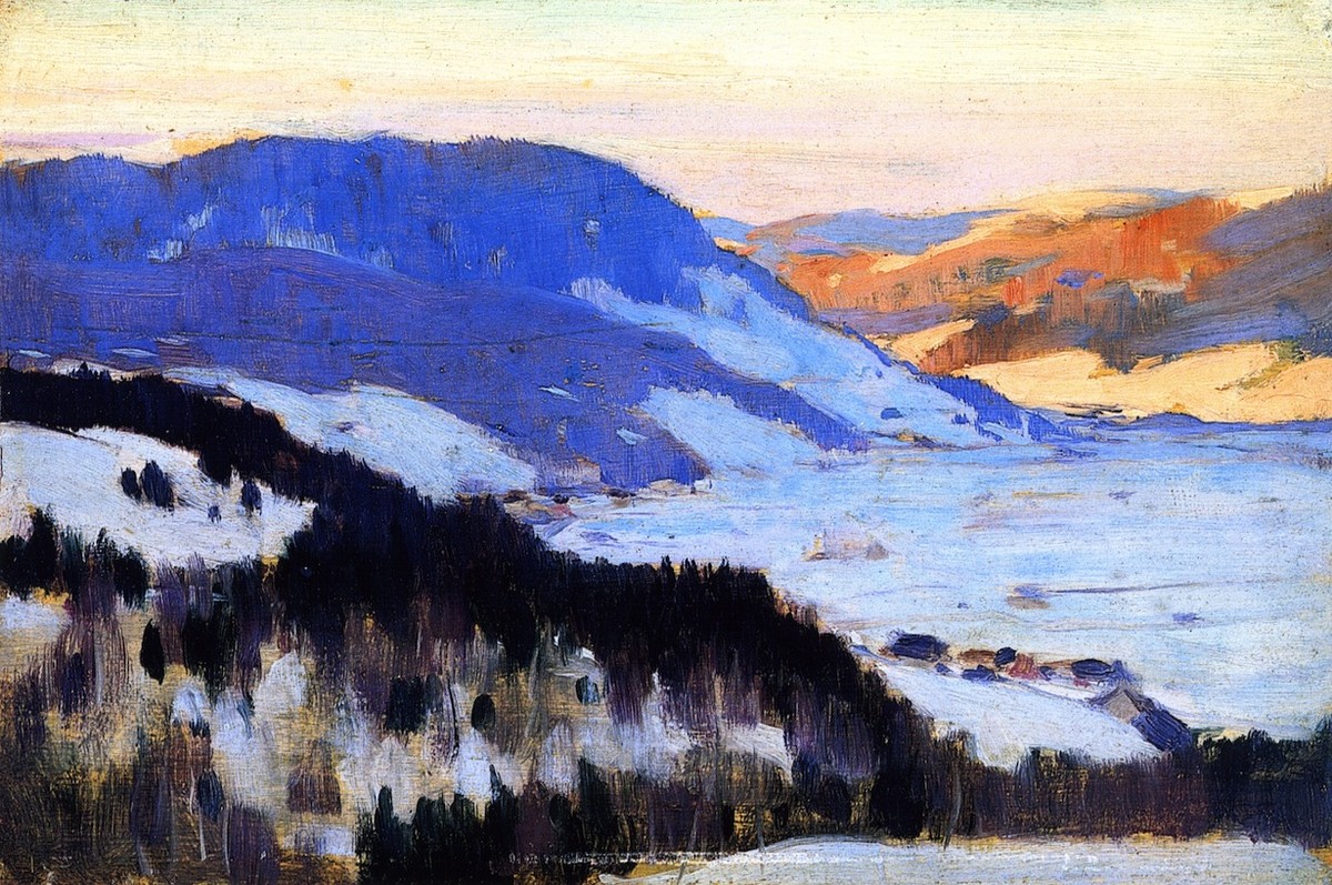 Overlooking the Valley of the Gouffre, Charlevoix by Clarence Gagnon