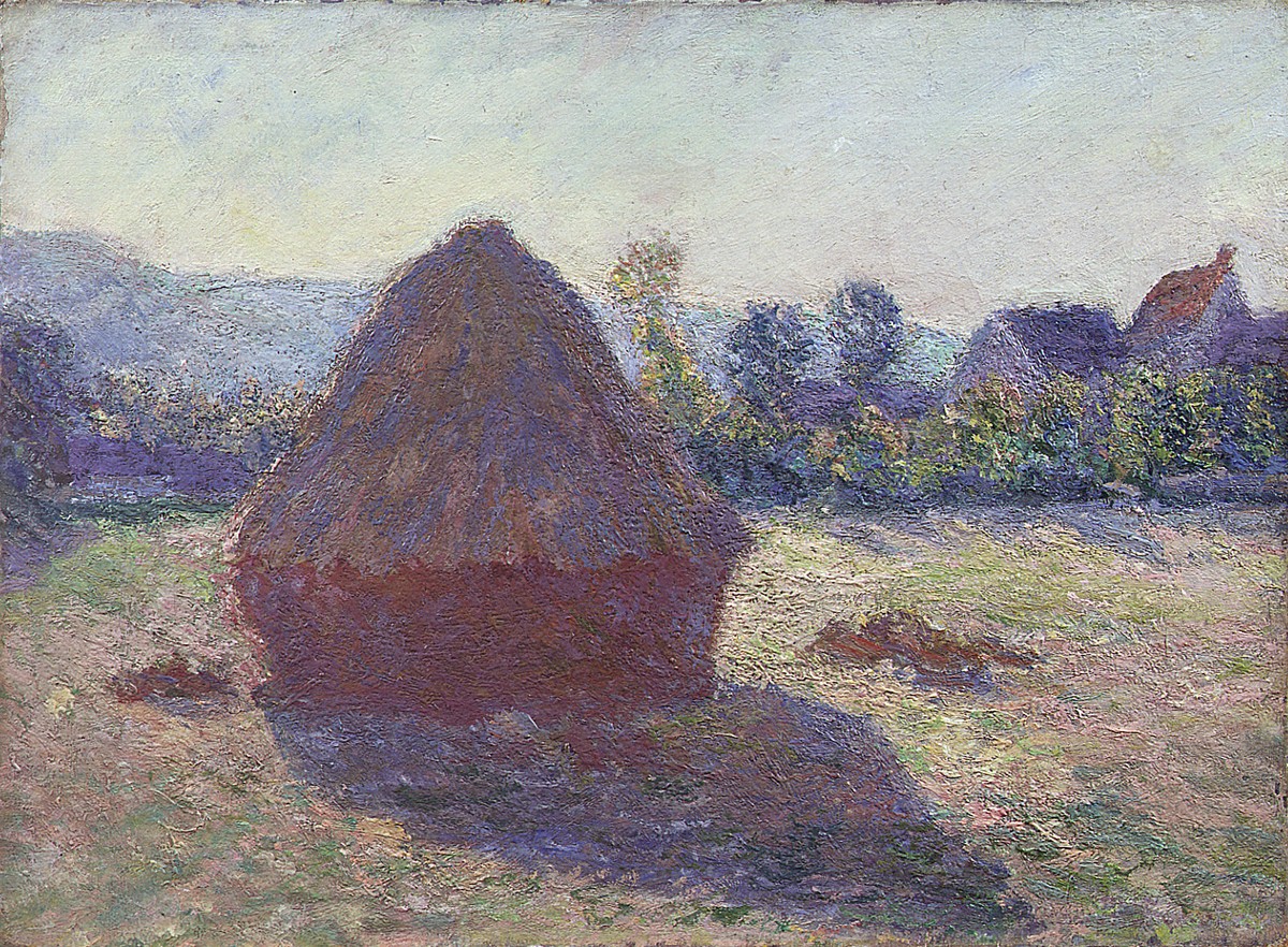 A Haystack in the Evening Sun by Claude Monet
