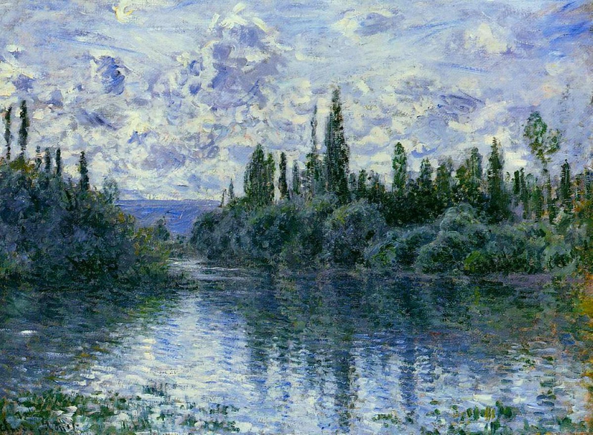Arm of the Seine near Vetheuil by Claude Monet