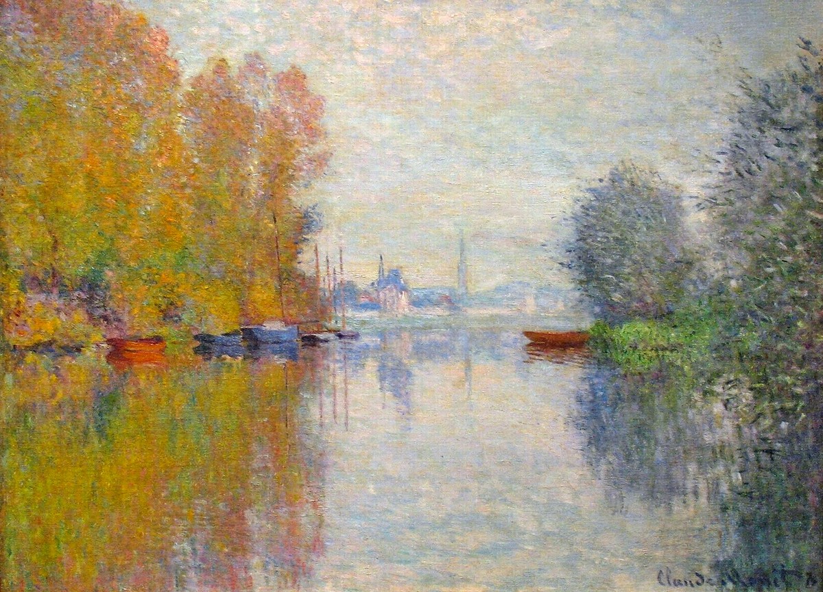 Autumn on the Seine at Argenteuil by Claude Monet