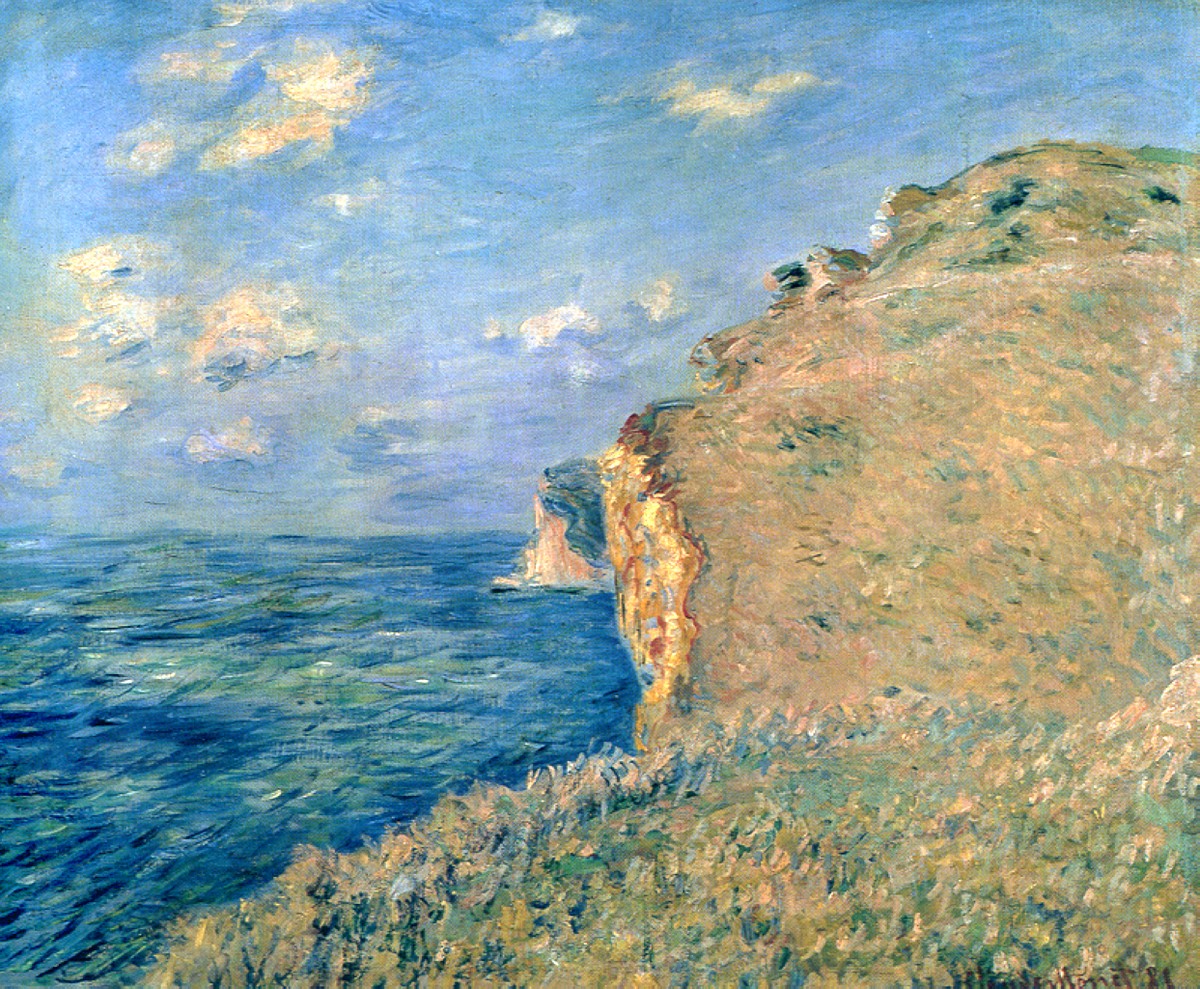 Cliff at Fecamp by Claude Monet