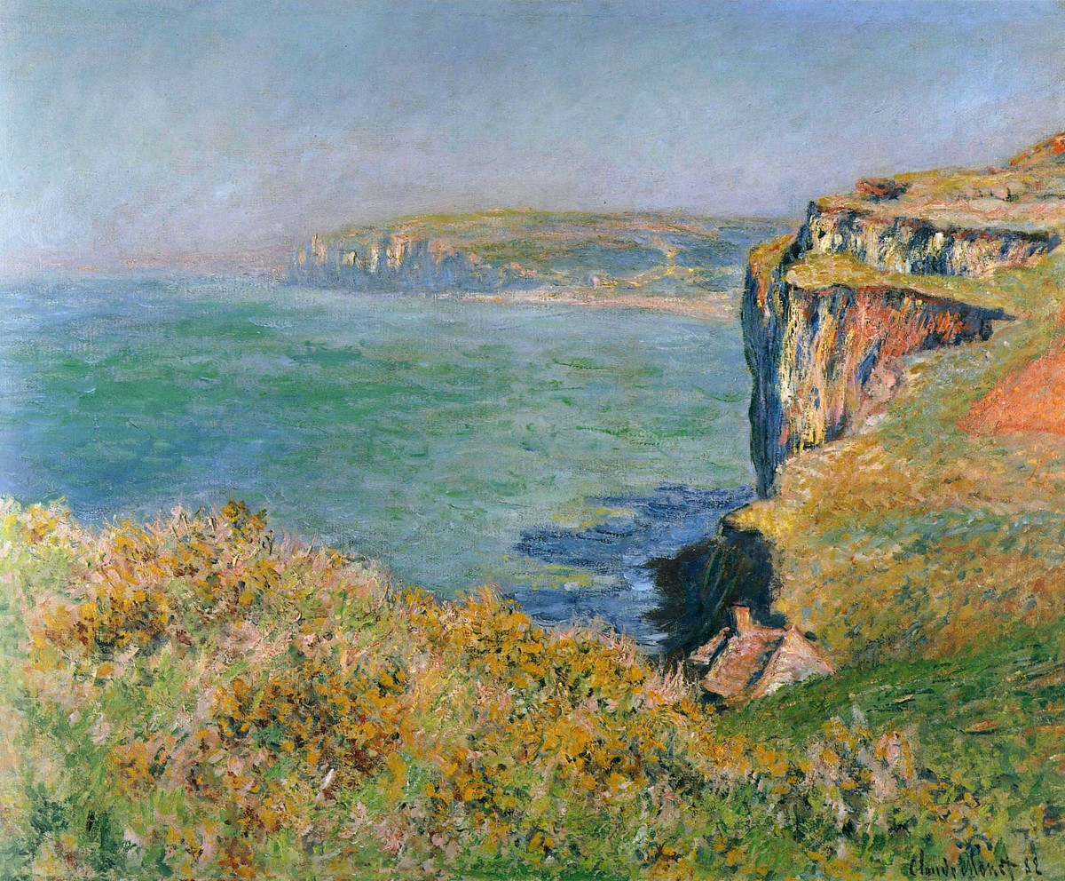 Cliff at Grainval by Claude Monet