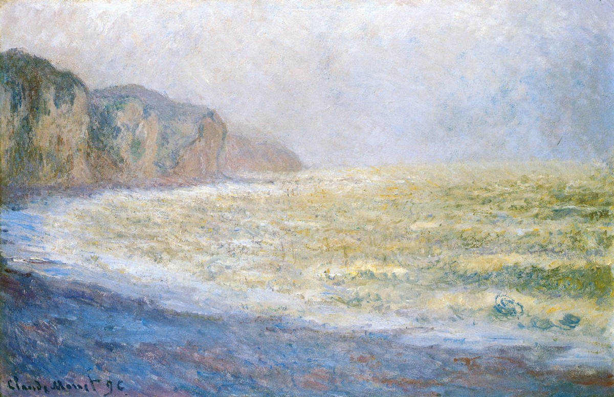 Cliff at Pourville by Claude Monet