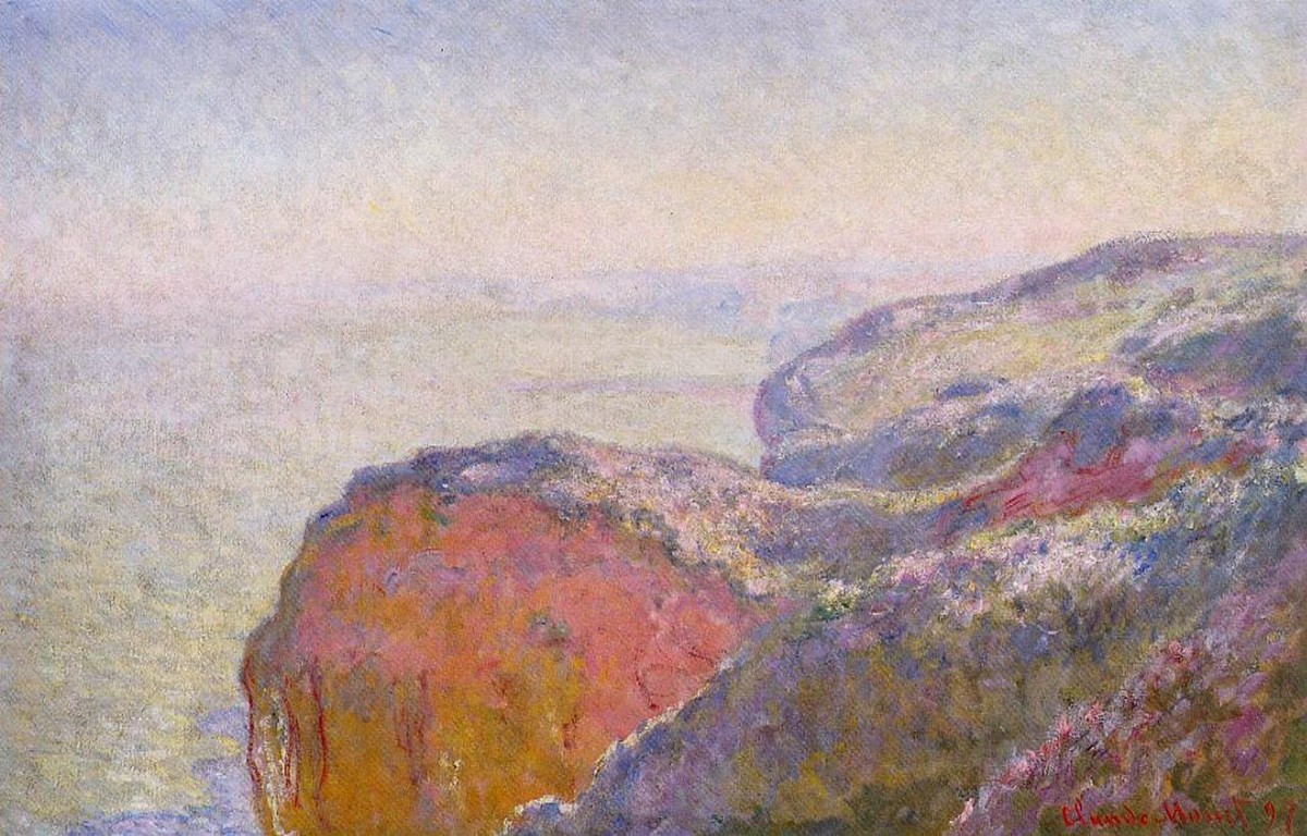 Cliff near Dieppe in the Morning by Claude Monet