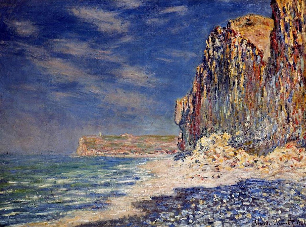 Cliff near Fecamp by Claude Monet