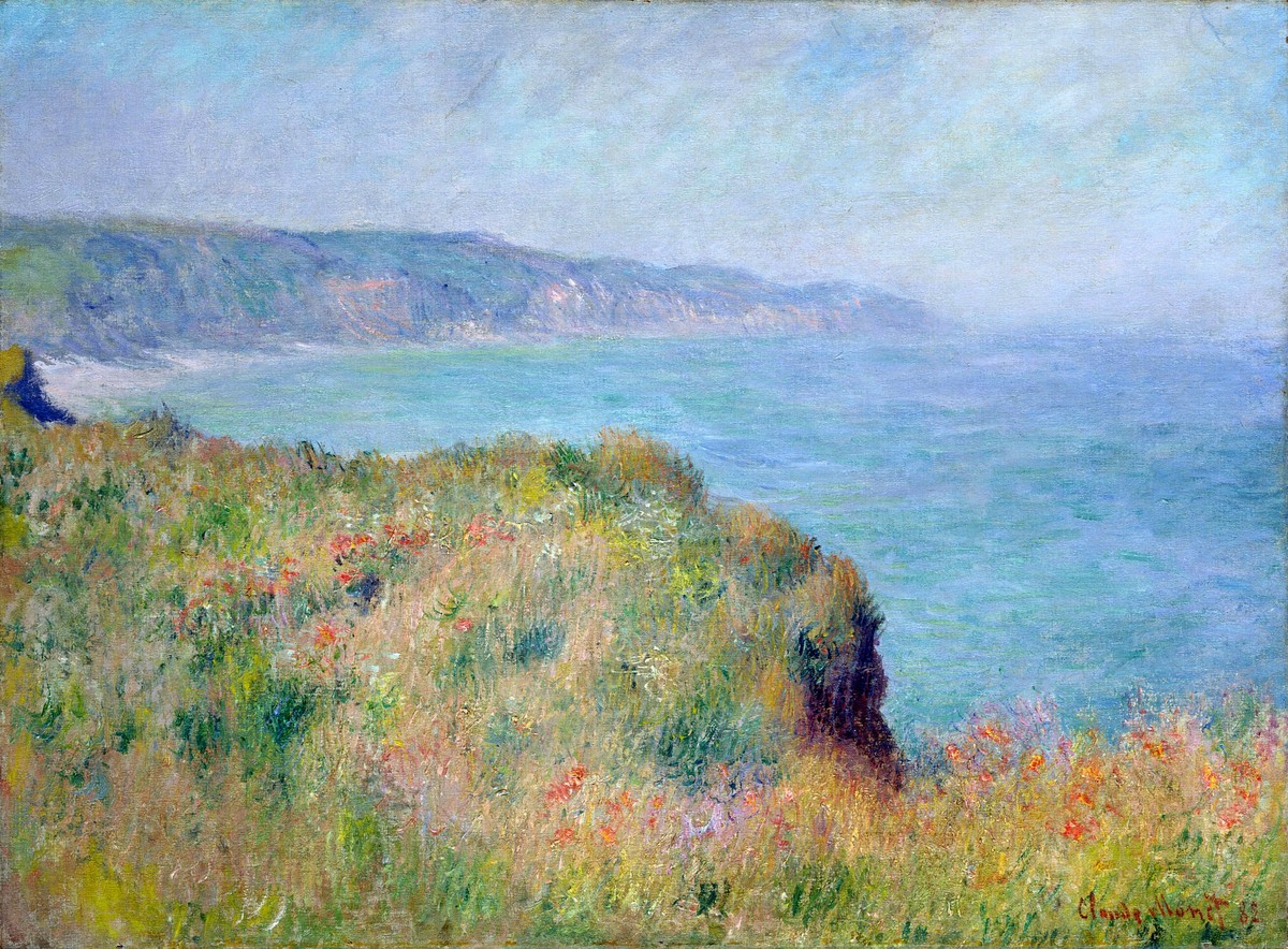 Cliff near Pourville by Claude Monet