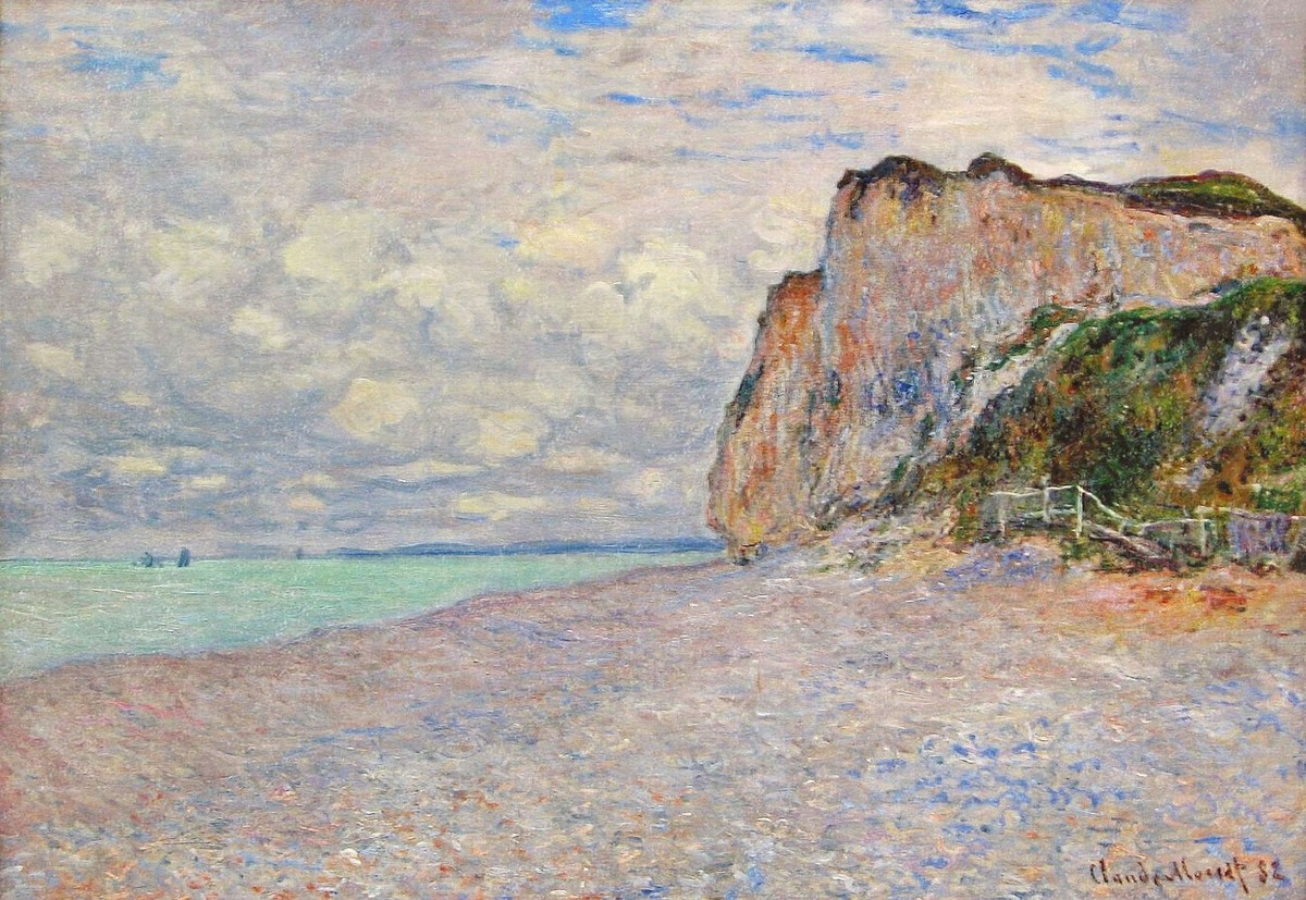Cliffs near Dieppe by Claude Monet