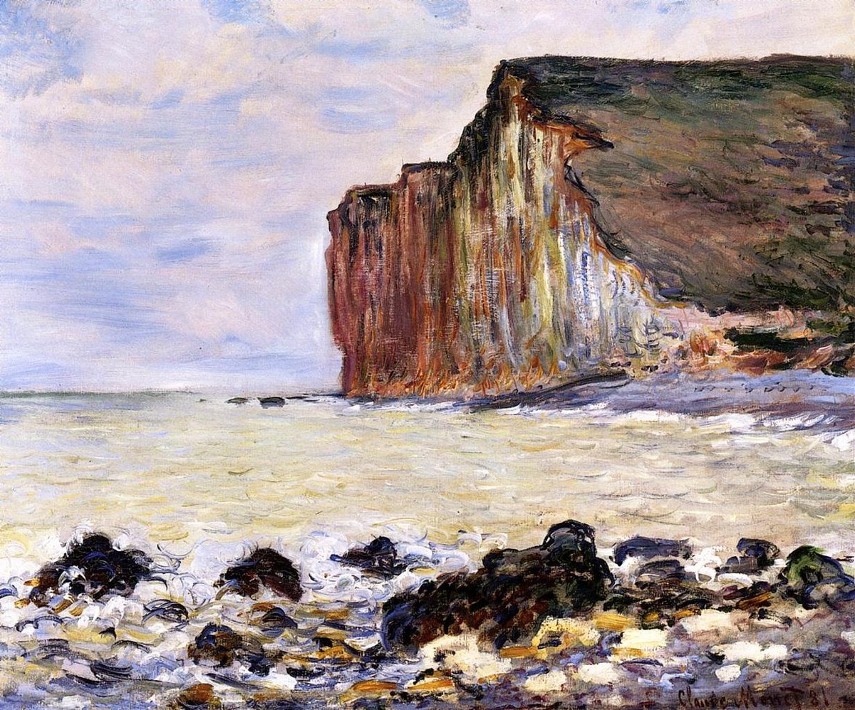 Cliffs of Les Petites-Dalles by Claude Monet