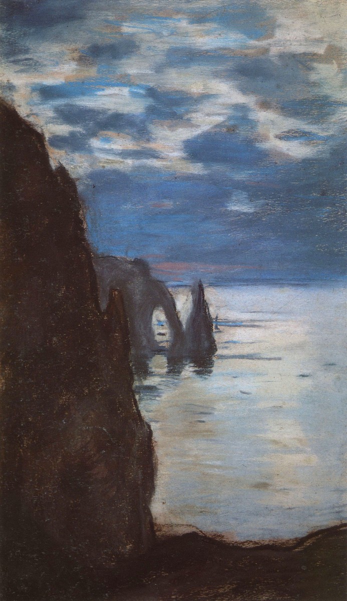 Etretat, the Needle Rock and Porte d'Aval by Claude Monet