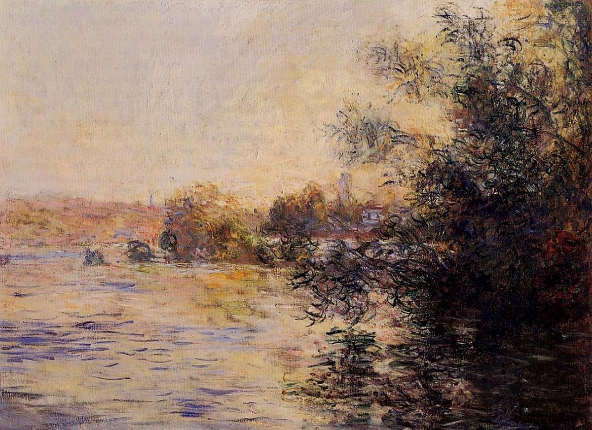 Evening Effect of the Seine by Claude Monet