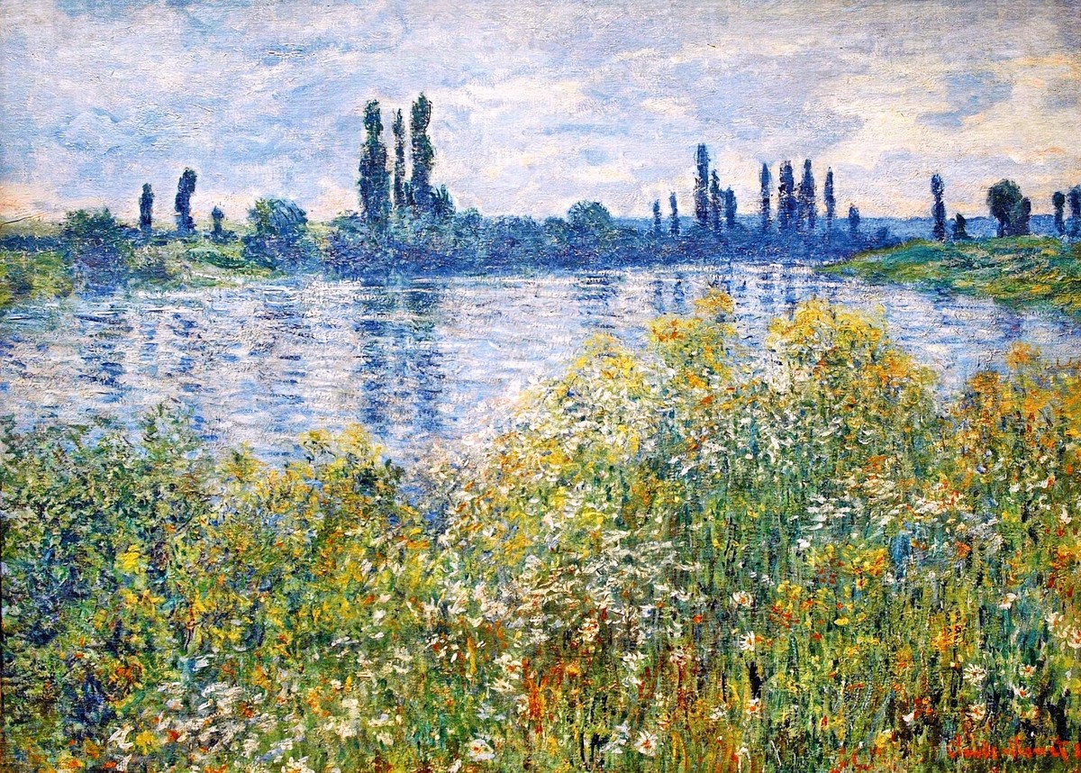 Flowers on the Banks of Seine near Vetheuil by Claude Monet