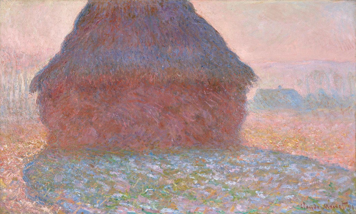 Grainstack in Sunshine by Claude Monet