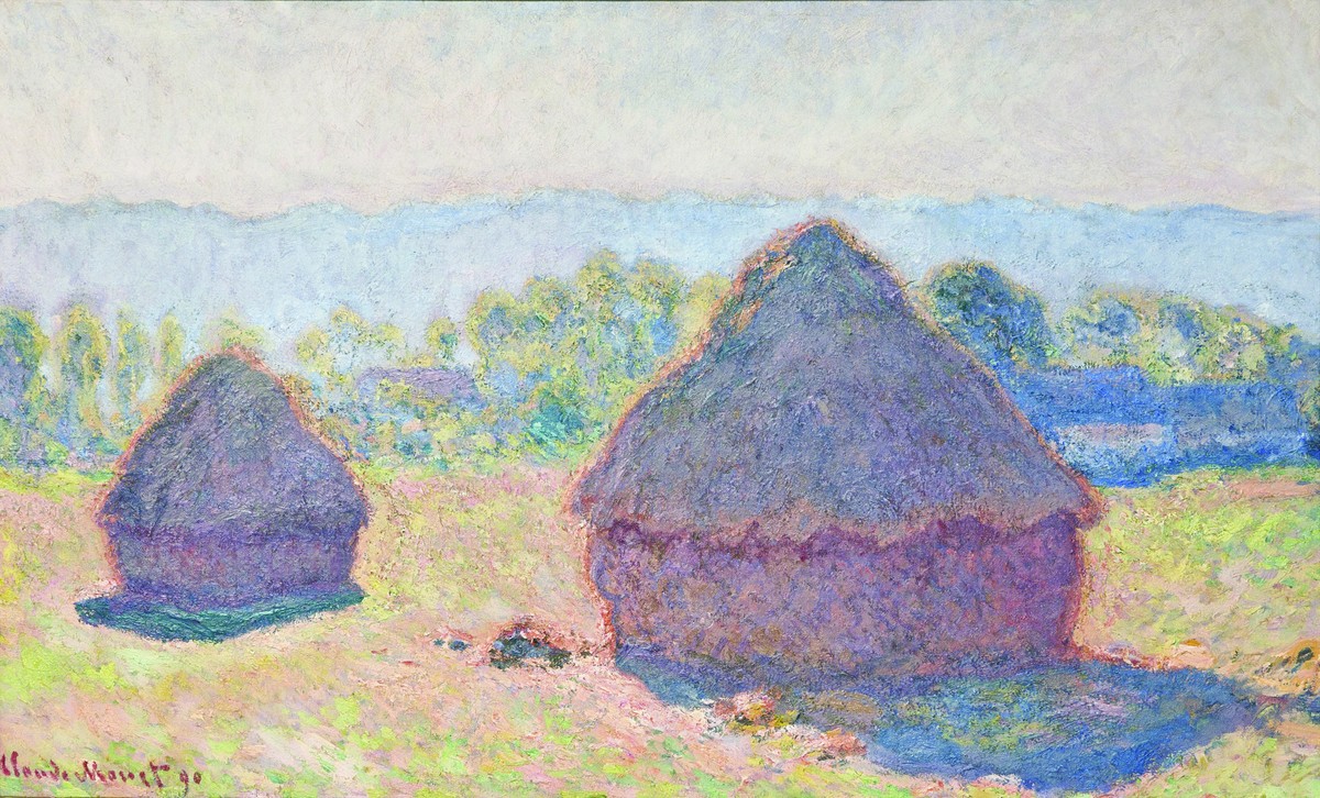 Grainstacks, Bright Sunlight by Claude Monet