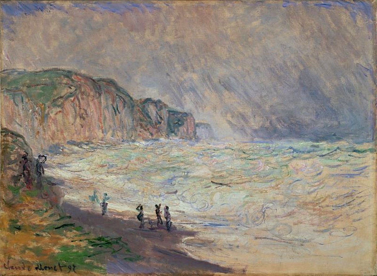 Heavy Sea at Pourville by Claude Monet