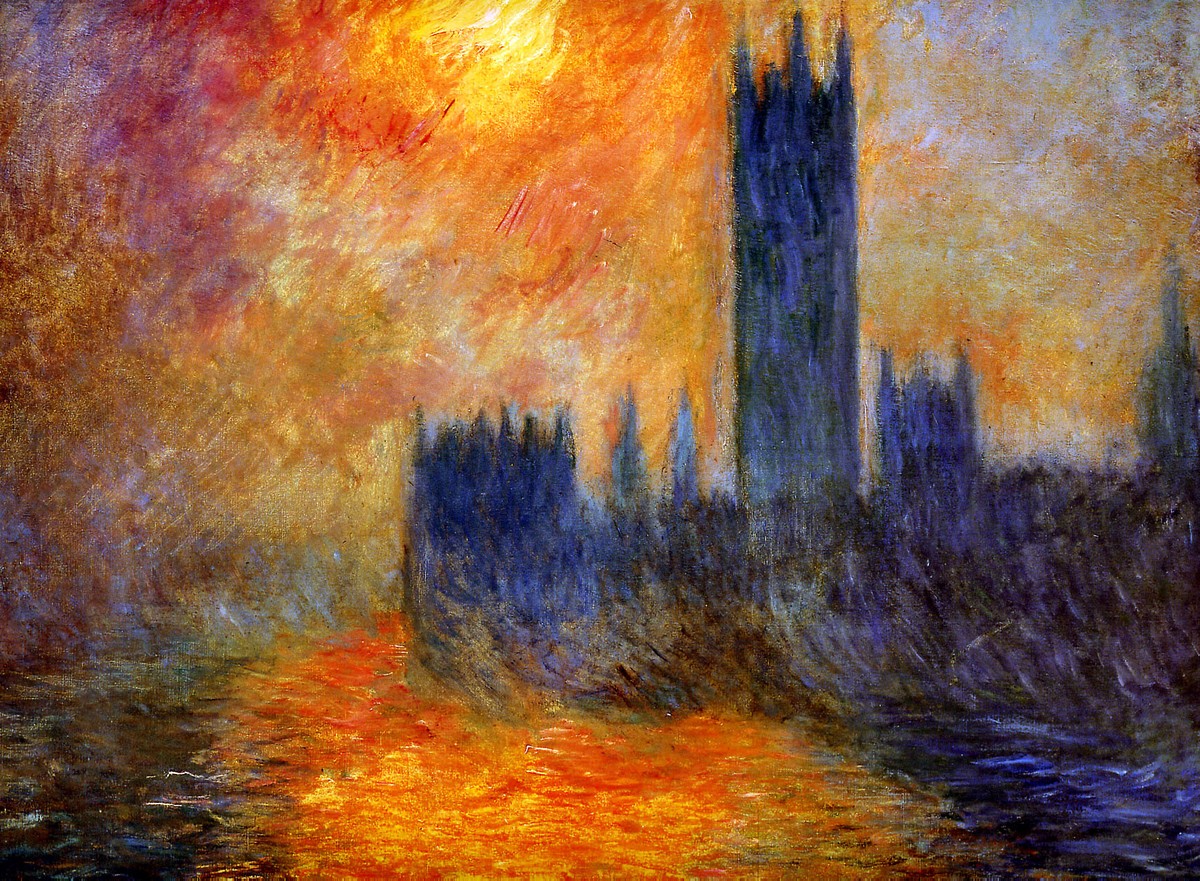 House of Parliament Sun by Claude Monet