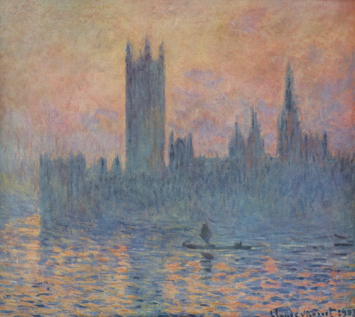 Houses of Parliament in Winter by Claude Monet