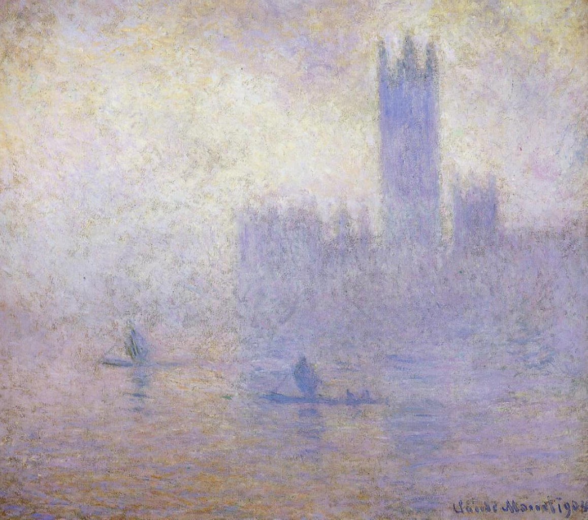 Houses of Parliament, Fog Effect by Claude Monet