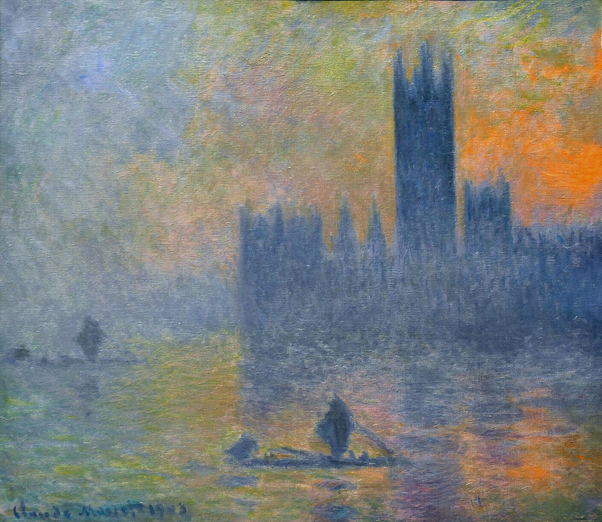 Houses of Parliament, Fog Effect by Claude Monet