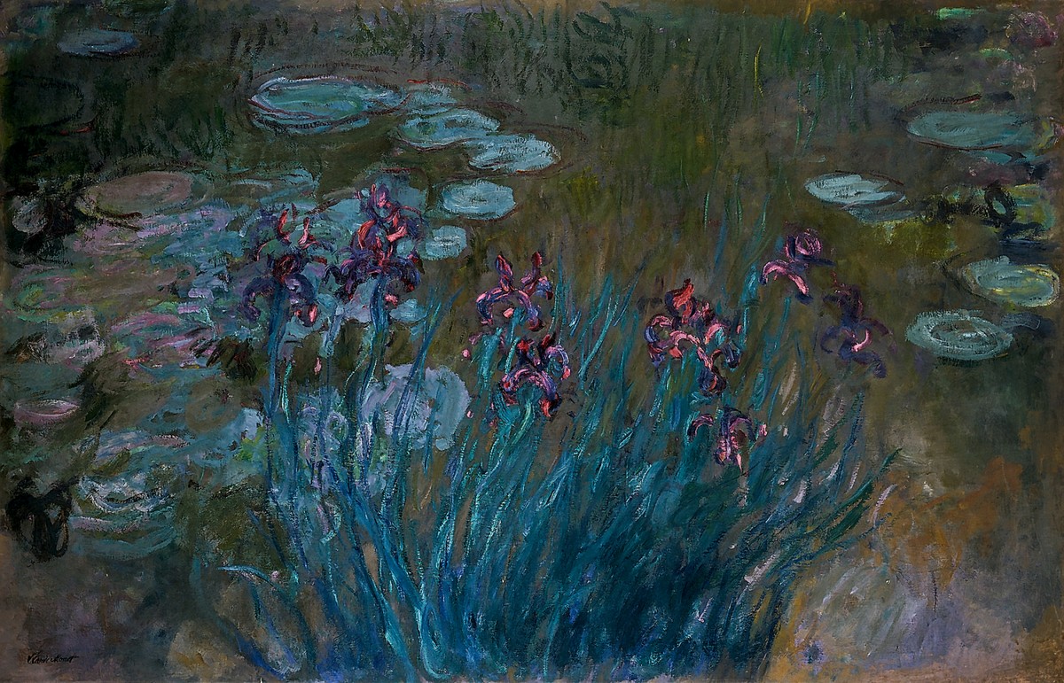 Irises and Water-Lilies by Claude Monet