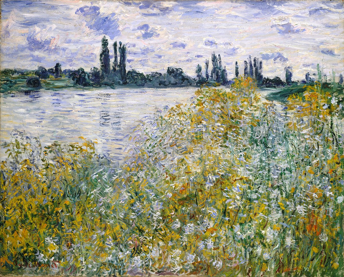 Isle of Flowers on Siene near Vetheuil by Claude Monet