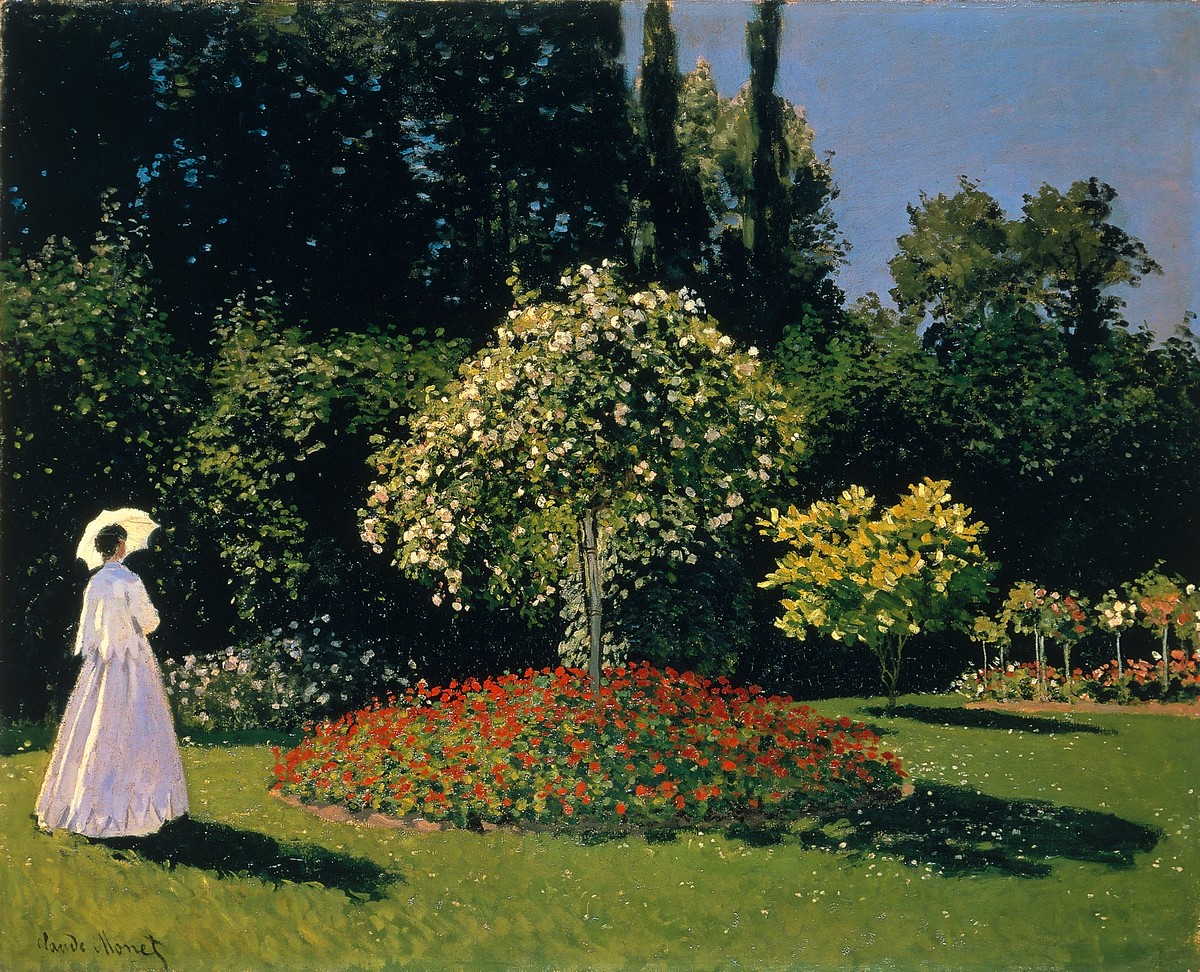 Jeanne-Marguerite Lecadre in the Garden by Claude Monet