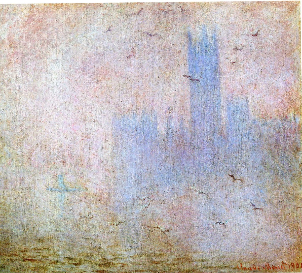 London Parlement by Claude Monet