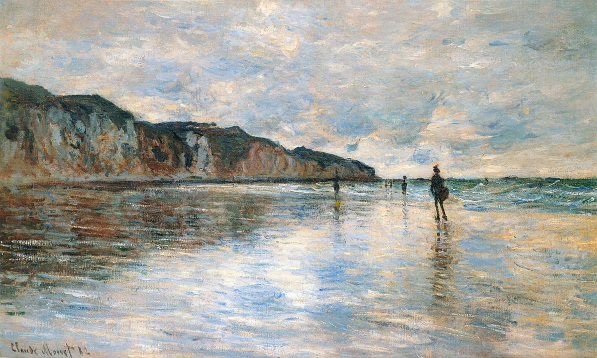 Low Tide at Pourville by Claude Monet