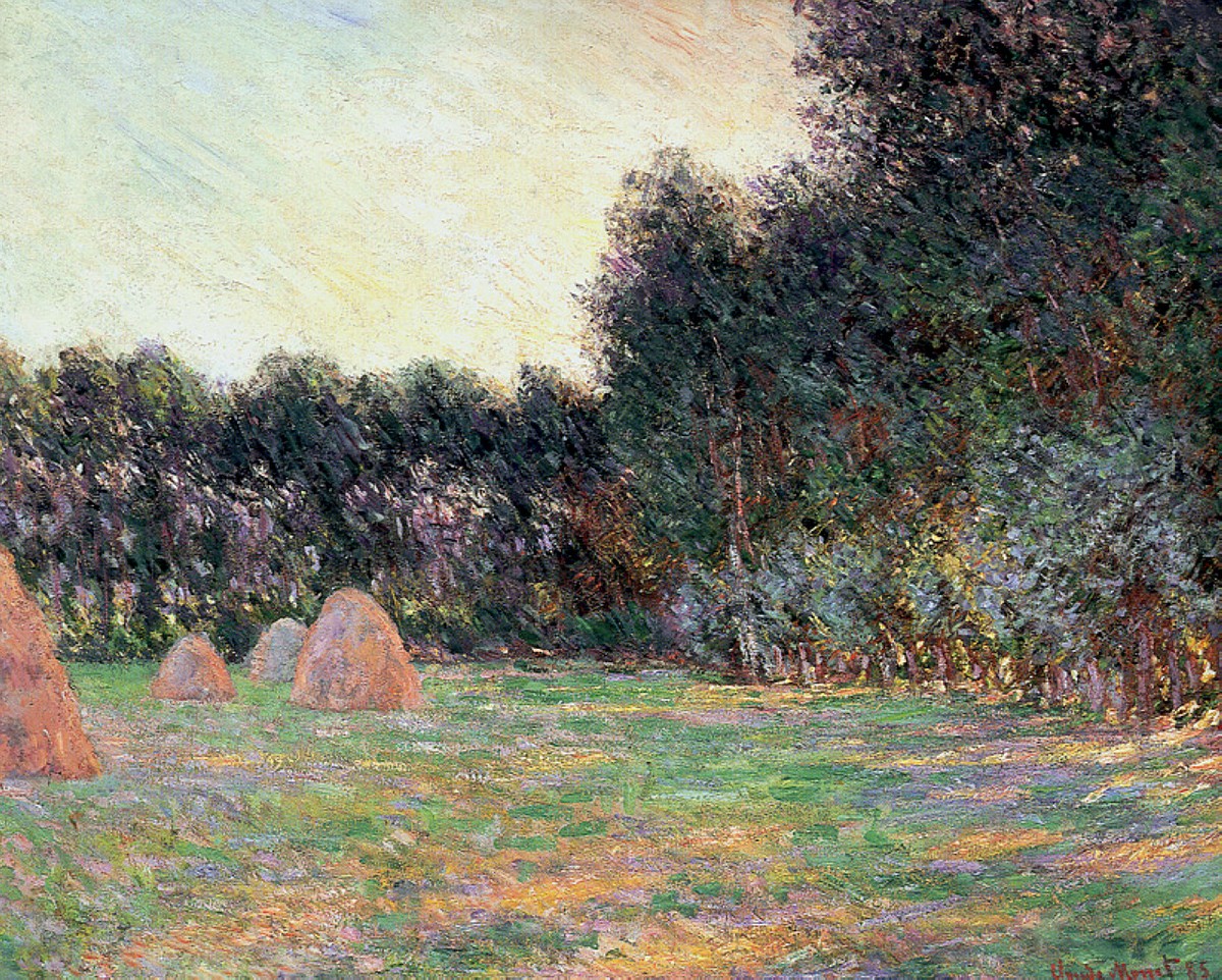Meadow with Haystacks near Giverny by Claude Monet