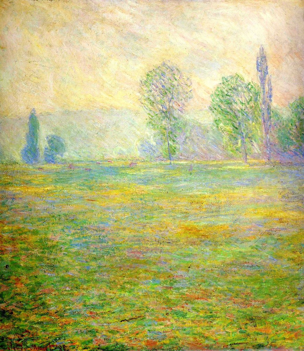 Meadows in Giverny by Claude Monet