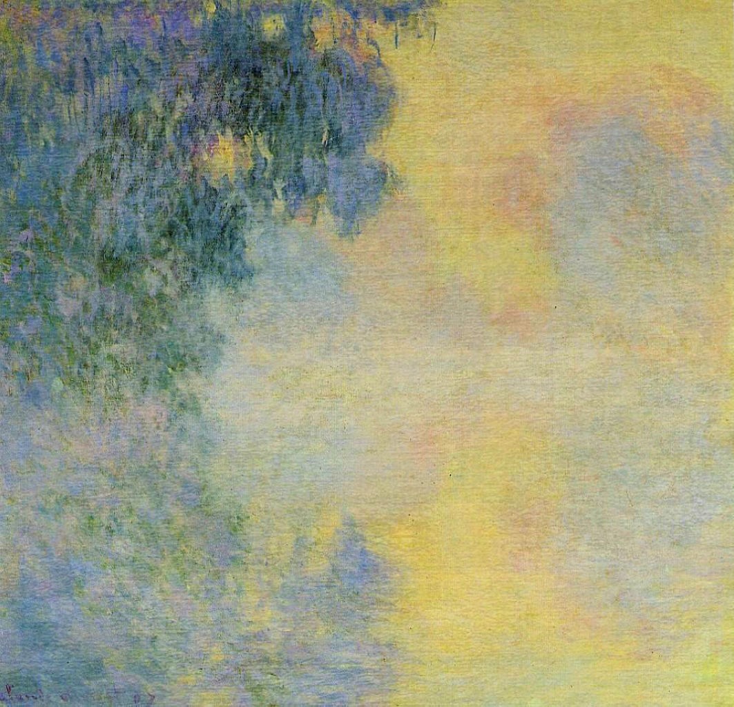 Misty Morning on the Seine, Sunrise by Claude Monet