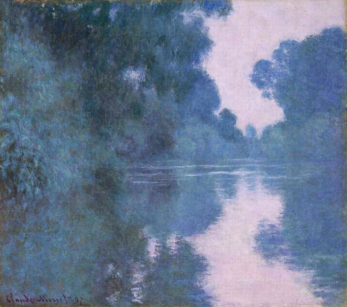 Morning on the Seine near Giverny 02 by Claude Monet