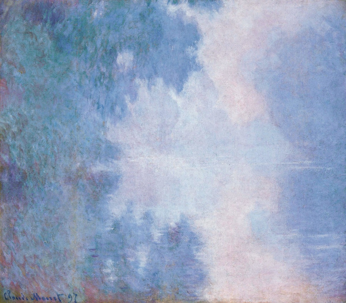 Morning on the Seine, Mist by Claude Monet