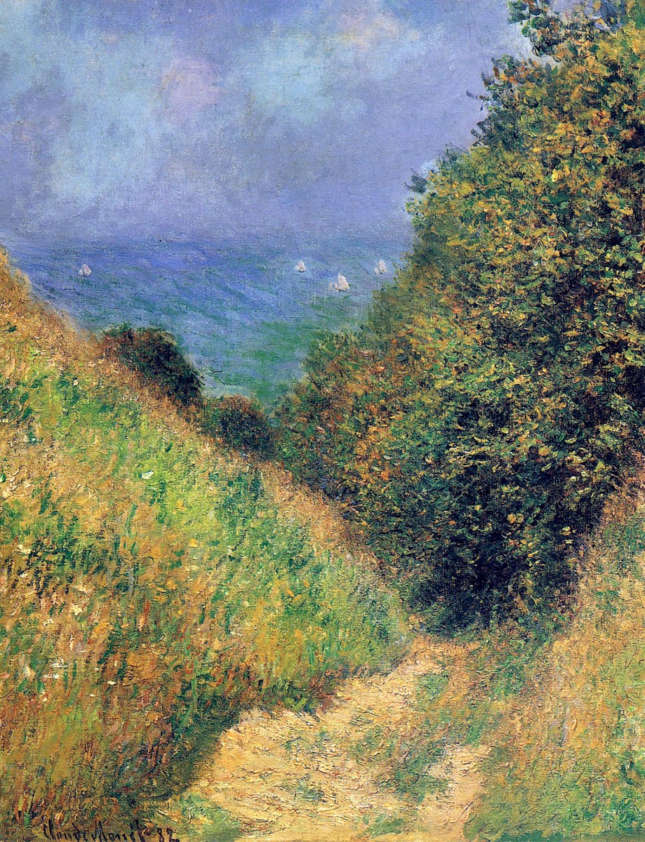 Path at Pourville 02 by Claude Monet
