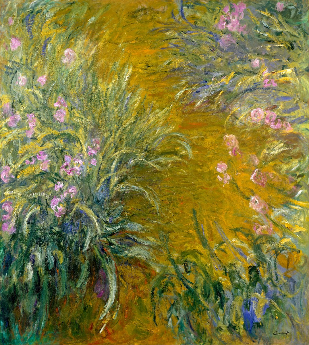 Path through the Irises 01 by Claude Monet