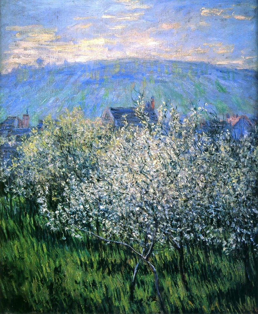 Plums Blossom by Claude Monet