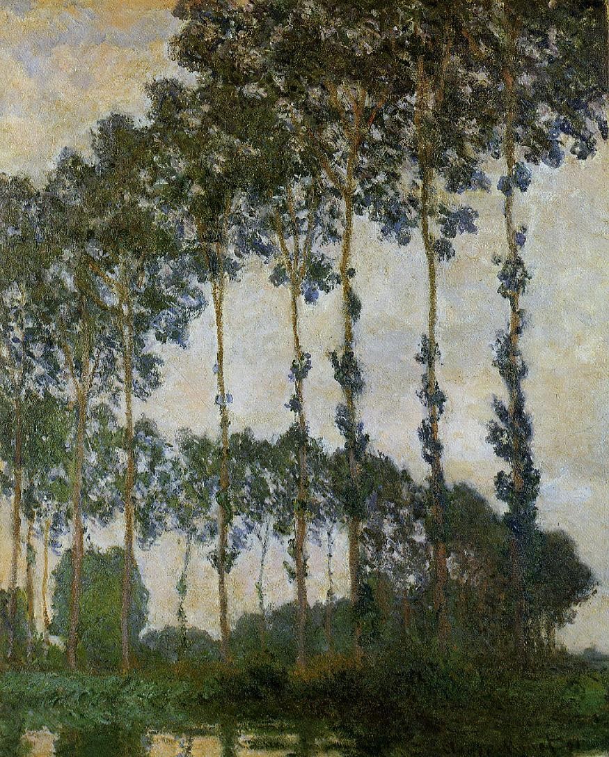 Poplars at Giverny by Claude Monet