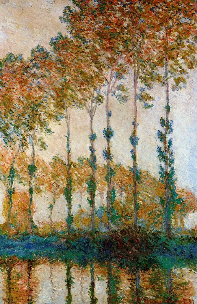 Poplars on the Banks of the Epte, Autumn by Claude Monet