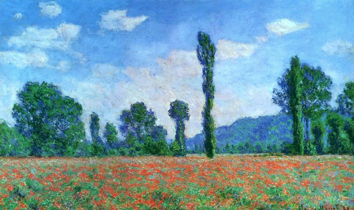 Poppy Field in Giverny by Claude Monet