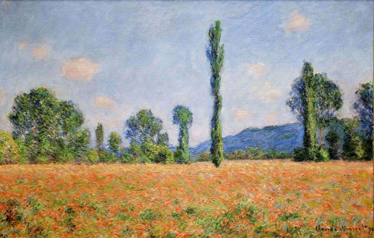 Poppy Field in Giverny 02 by Claude Monet