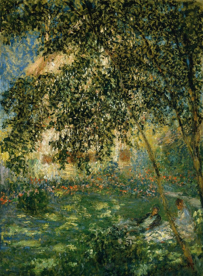 Relaxing in the Garden, Argenteuil by Claude Monet